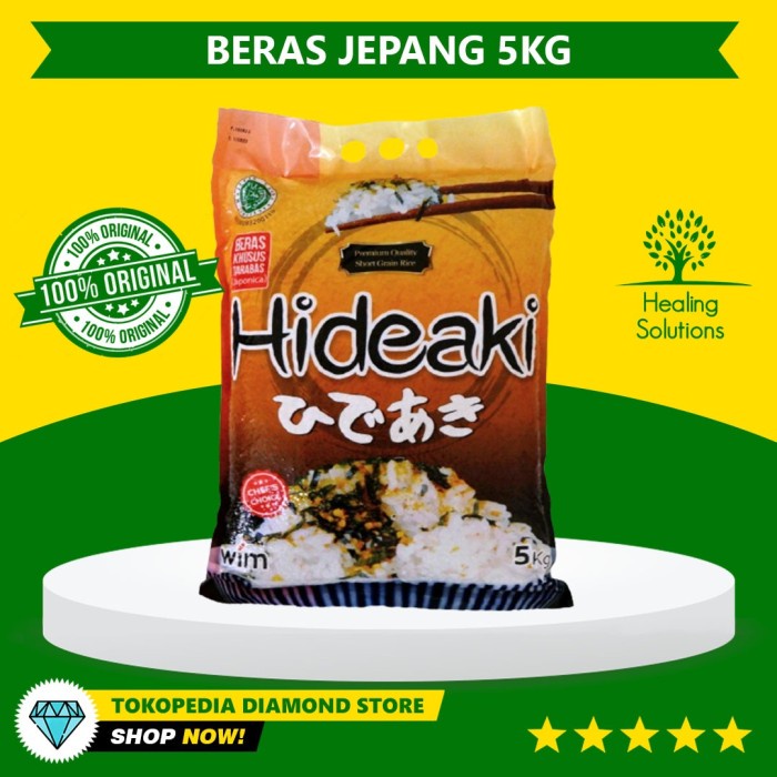 

Beras Jepang Hideaki 5 Kg - HALAL - High Quality - Ready Stock