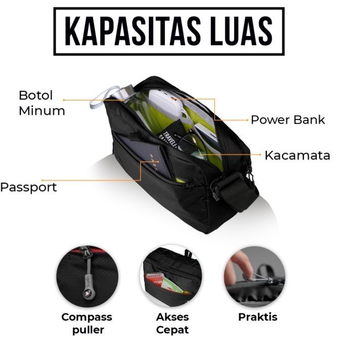 Barang Terlaris Torch Kashiba 3 Liter Tas Selempang Bahu Pria Wanita Choosemore