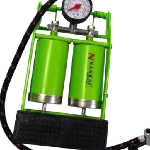 Pompa Sepeda Injak / Pompa Motor Injak Manual Nankai 2Tabung