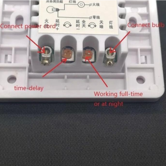 PIR sensor Gerak 220V 50 60Hz Otomatis On Off Lampu Saklar Lampu