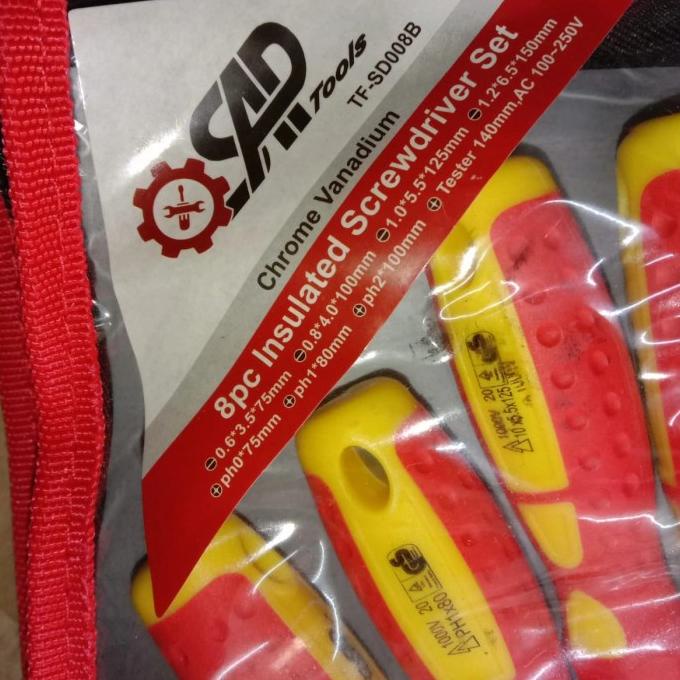 Obeng listrik set 8pcs 1000 v obeng listrik 1000 volt