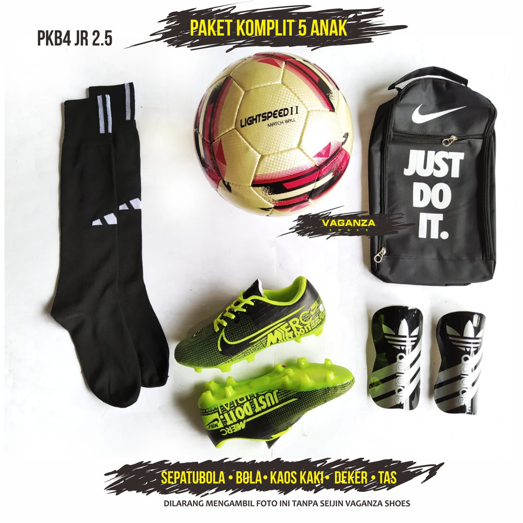 [SPORTY COLLECTION] SEPATU BOLA ANAK KECIL JUNIOR BONUS BOLA KAOS KAKI DEKER TASSEPATU