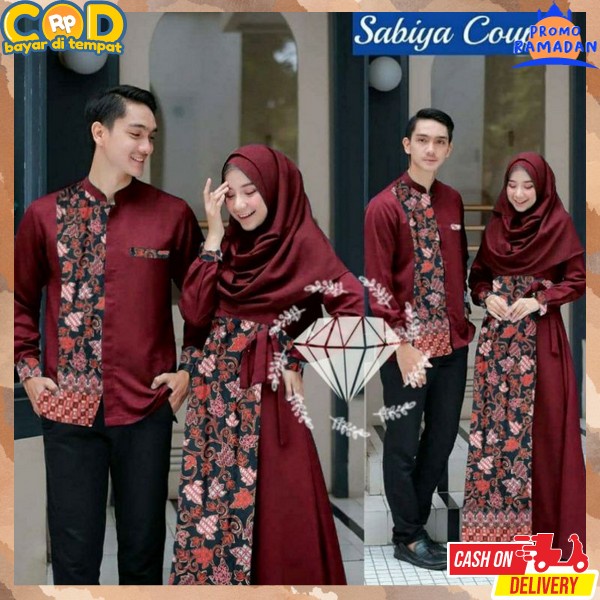 Gams Couple Gmis Suami Istri Baju Sari Bju Kppel Suami Istri Satu Pasang Kapel Cople Baju Muslim Sat