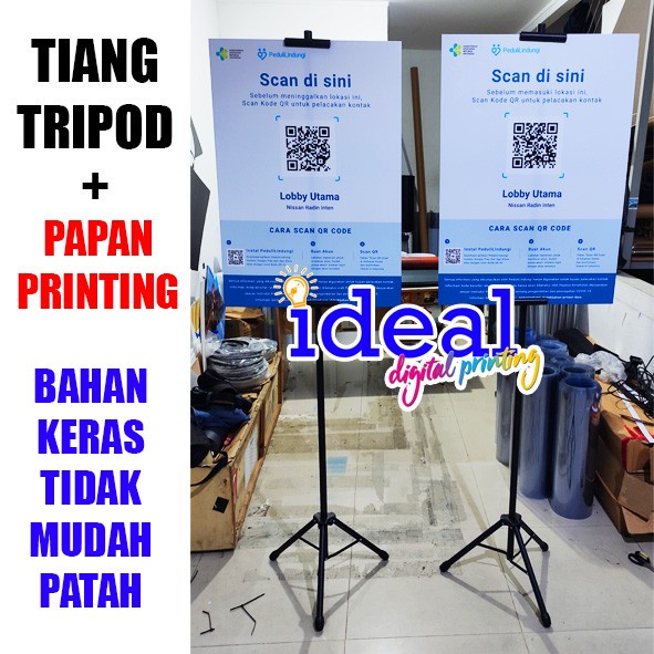

TRIPOD STAND BANNER POSTER DISPLAY 1 sisi