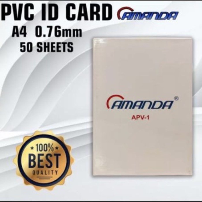 

PVC ID CARD AMANDA 50 SHEET UNTUK 500 KARTU