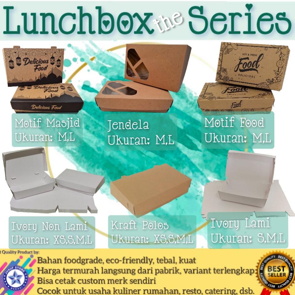 

Ready!!!(COD) Paper Lunch Box S M L, Lunch Box Paper, Paper Box Lunch, Kemasan ayam Geprek, Box Ayam Geprek