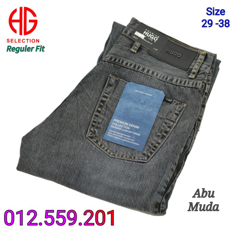 Celana Jeans Pria Hugo Selection  012.559.201 Reguler Fit