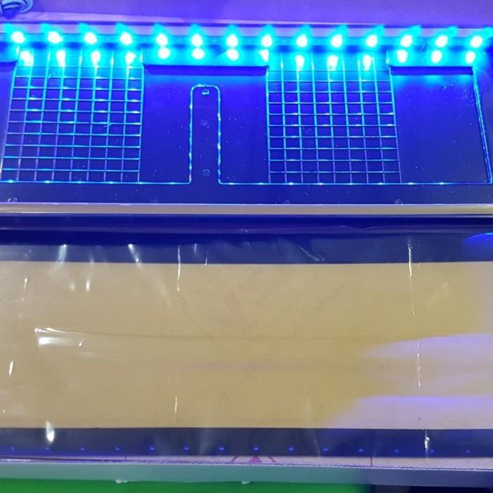 DUDUKAN/PLAT NOMOR MOBIL AKRILIK IZY LAMPU 46CM ALL NEW AVANZA