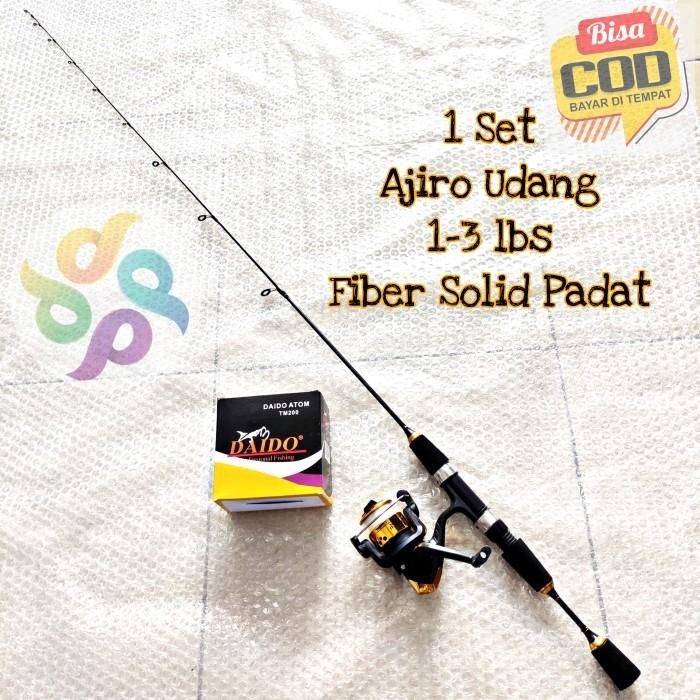 SATU SET JORAN UDANG LENTUR FIBER SOLID PADAT AJIRO 120 135 CM