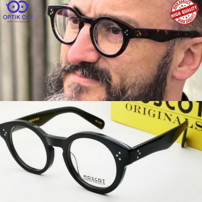 Frame Kacamata Pria Bulat Moscot Grunya Grade Original Original