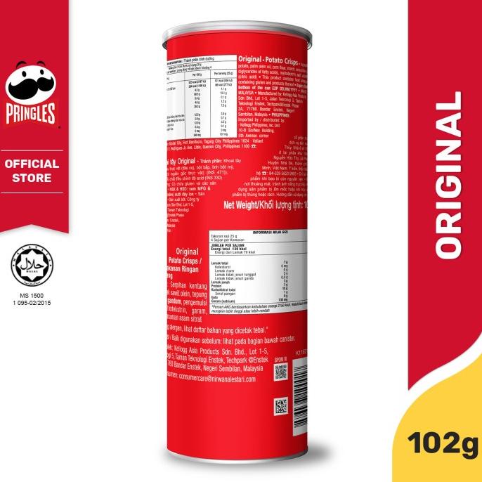 

TERBARU [CARTON DEALS] PRINGLES ORIGINAL 102GR KERIPIK (12 PCS) !!!!!