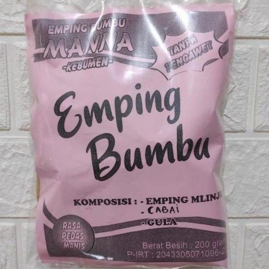 

NEW PRODUK EMPING BELINJO BUMBU MEREK MANNA KHAS KEBUMEN/200G !!!!!