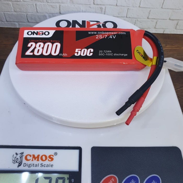 LIPO BATTERY 2S 7.4V 2800MAH 50-100C ONBO POWER ORIGINAL TERBARU