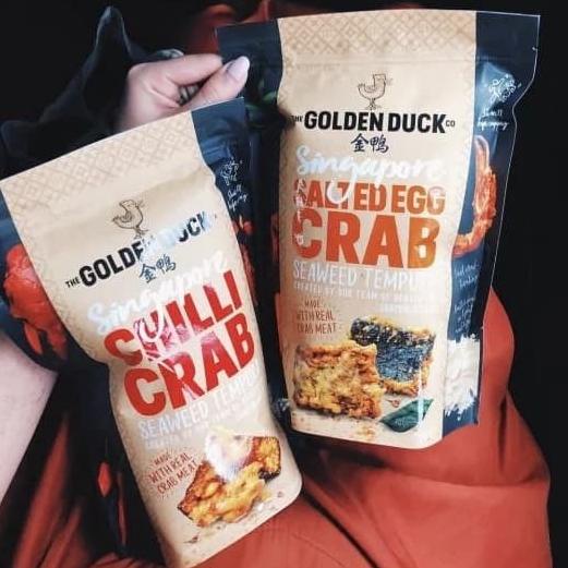 

TERBARU GOLDEN DUCK SALTED EGG CRAB SEAWEED TEMPURA 110 GRAM (SINGAPORE) !!!!!