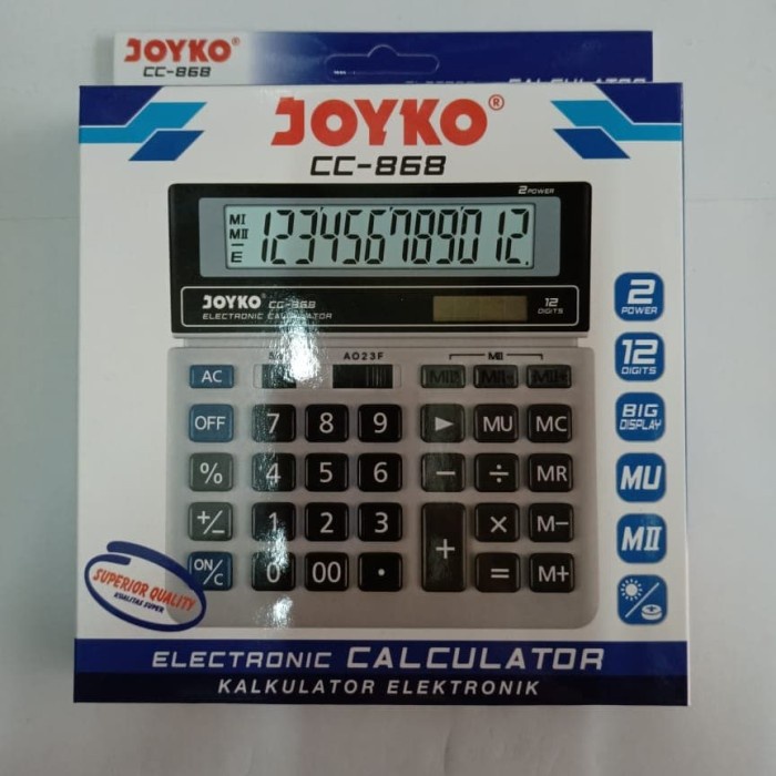 

KALKULATOR JOYKO CC 868 / CALCULATOR JOYKO ORIGINAL TERBARU