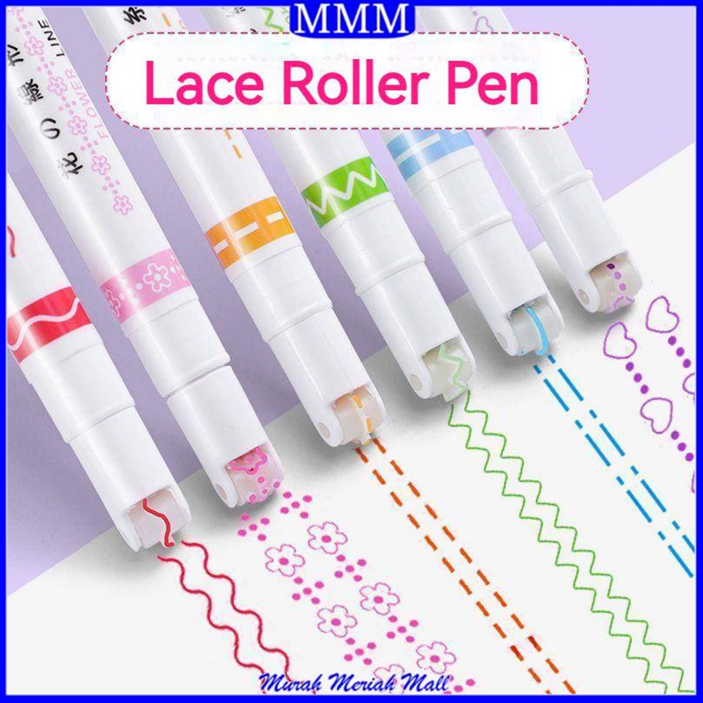 

MMM Spidol Garis Aesthetic Warna Warni Pulpen Roller Spidol Garis Motif Lucu 1Set 6Pcs Pen Higlighter Random Spidol Garis Line Marker Alat Tulis Kantor