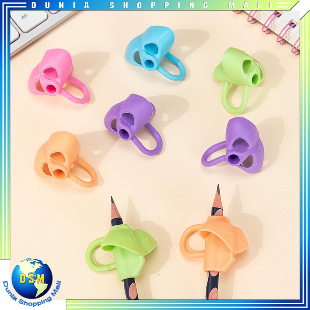 

DSM Pencil Grip Alat Bantu Tulis Anak Tk 3 Jari Posture Corrector Tool Alat Membantu latihan Belajar menulis Pegang Pensil 3jari Silikon Dengan Benar