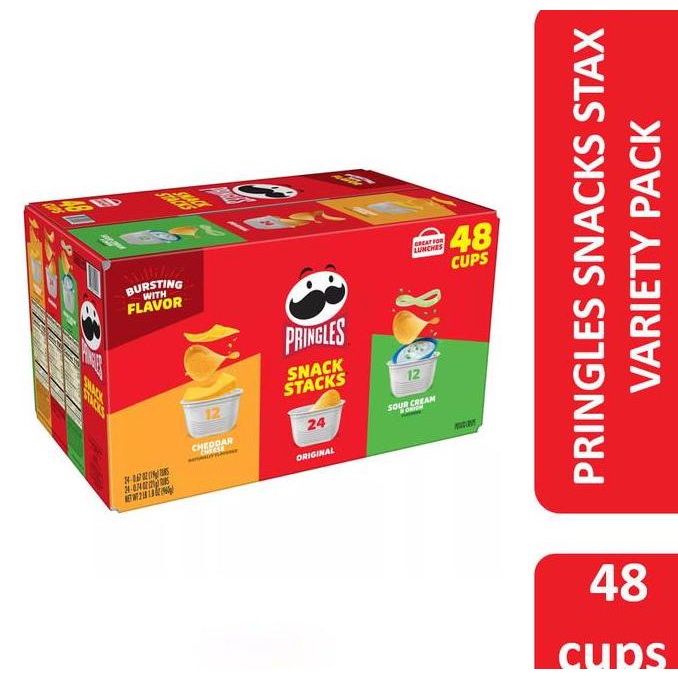 

READY STOCK PRINGLES SNACKS STACKS VARIETY PACK 3 CRISP FLAVOR - IMPOR USA - !!!!!