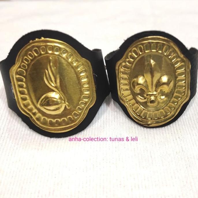 meg Ring kacu pramuka untuk pembina bahan kuningan kalep tunas dan leli
