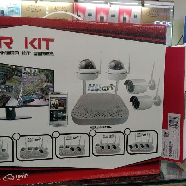 Cctv Camera Wireless 4 Camera Nvr Kit Tanpa Kabel Simple Dan Praktis Terlariss 