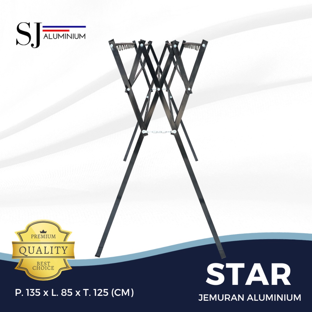 [AESTETHIC COLLECTION] STAR - Jemuran Baju / Jemuran Rak Handuk / Jemuran Pakaian Aluminium Rak