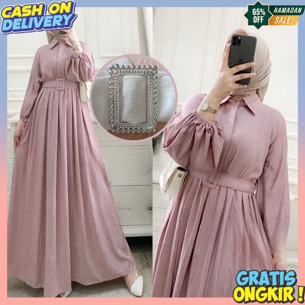 Juba Dris Modern Kasual Buju Gam Maxi Dress Jubah Cewek Muslimah Baj Gamis Wanita Gmis Ibu Ibu Gamis