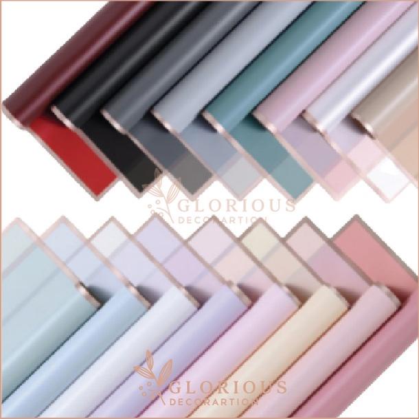 

Ready!!!(COD) Wrapping Paper Kertas Buket Bunga Gold List Kertas Cellophane
