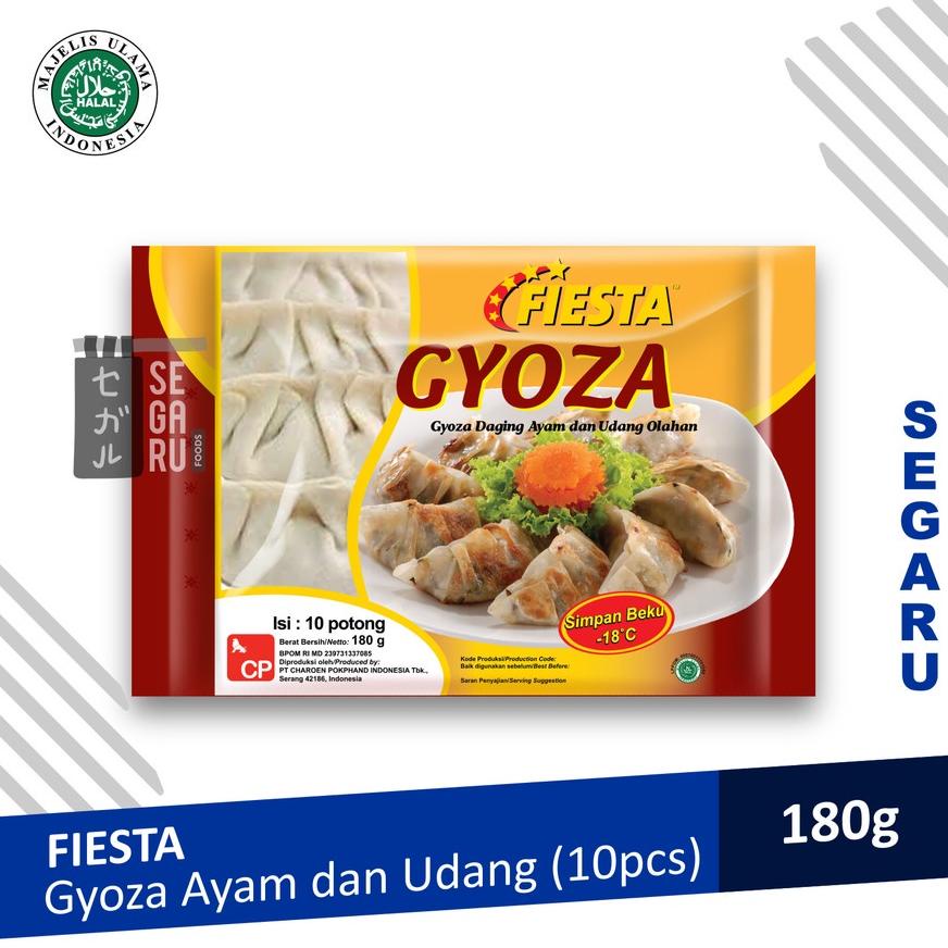 

Ready FIESTA Gyoza Ayam dan Udang Halal isi 10 pcs 180 gram