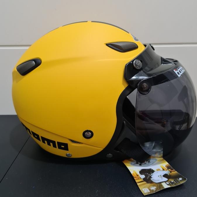 HELM JPN KAWAI MOMO KUNING DOFF BOGO ORI