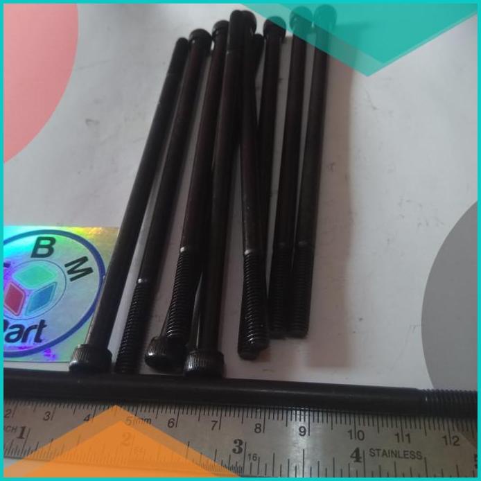 Baut L Baja Hitam m12 x 130mm atau Baut 17 Panjang 13cm Baja Hitam 16n