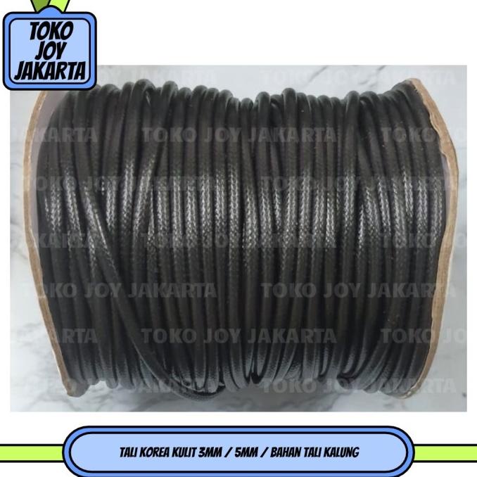 

Tali Korea Kulit 3Mm / 5Mm / Bahan Tali Kalung