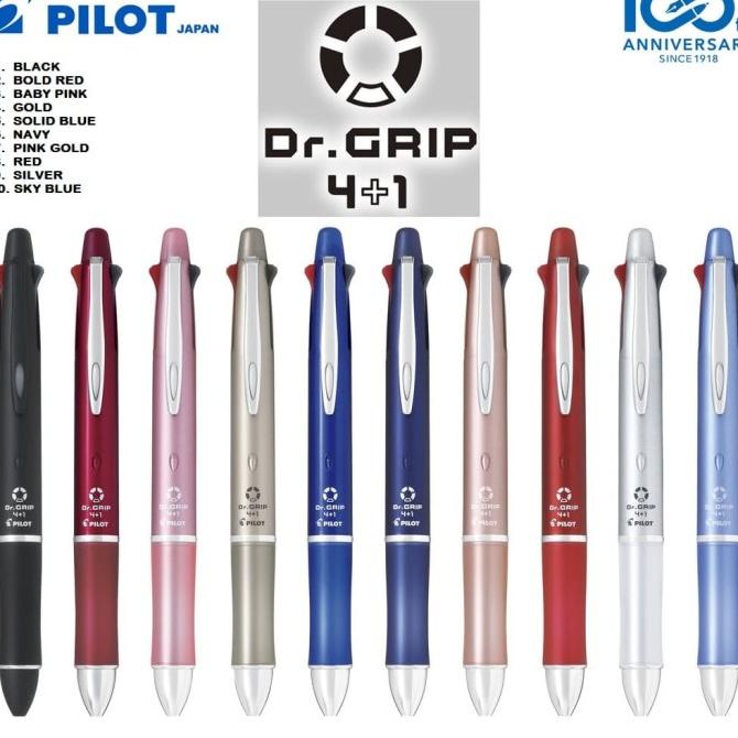 

PILOT "DR. GRIP" 4+1 / PULPEN PILOT "DR. GRIP" 4 PEN + 1 PENSIL