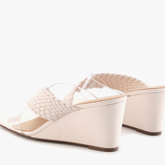Sandal Wanita Original Leather Staccato 17021-018 Wedges - Beige