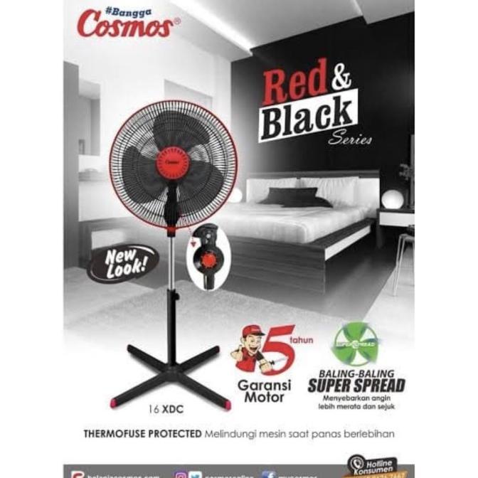 COSMOS Stand Fan 16XDC Kipas Angin Berdiri 16 XDC Kipas Angin COSMOS