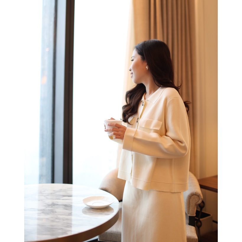 [AMAZED PEOPLE] Posh The Label - Coleen Cardigan - White