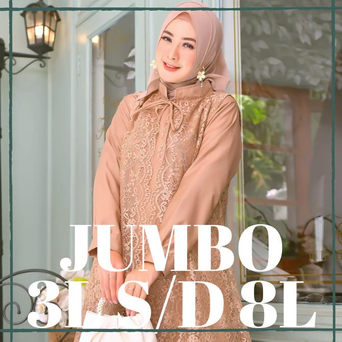 Gamis Jumbo Set Inner Outer Bahan Katun Toyobo LD 120 130 140 cm