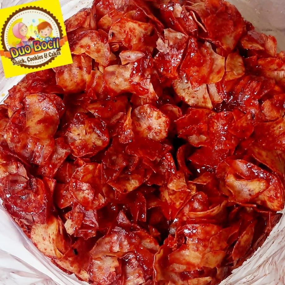

Keripik Singkong Pedas Rujak 1 Kg - Duo Bocil Sna
