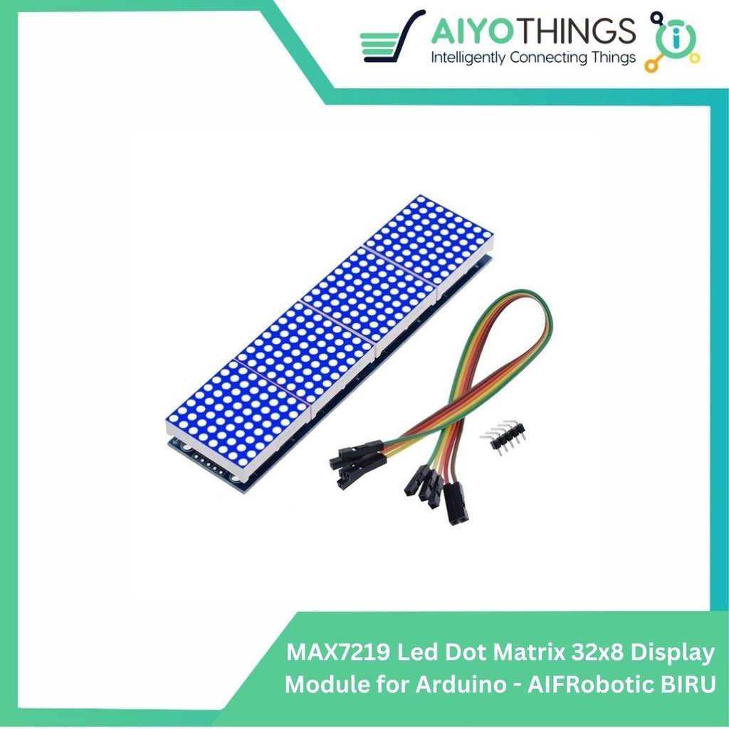 Biru MAX7219 Led Dot Matrix 32x8 Display Modul for Arduino