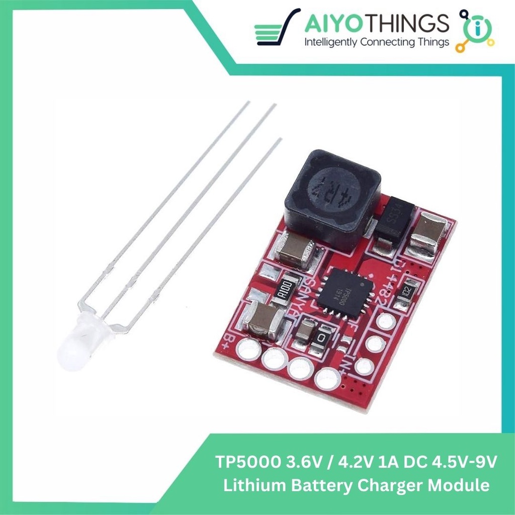 TP5000 3.6V / 4.2V 1A DC 4.5V-9V Lithium Battery Charger Module