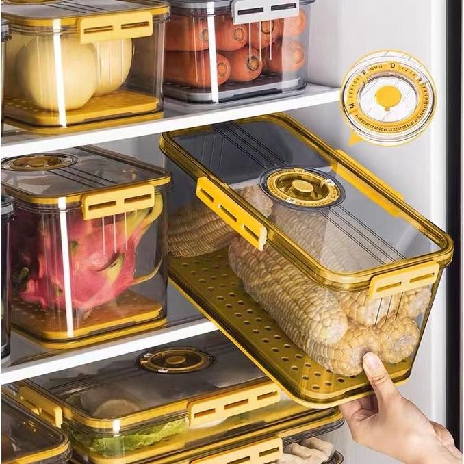 Uphome Food Container Kulkas / Tempat Sayuran Di Kulkas / Kotak Yimpanan Kulkas Dengan Filter Untuk 