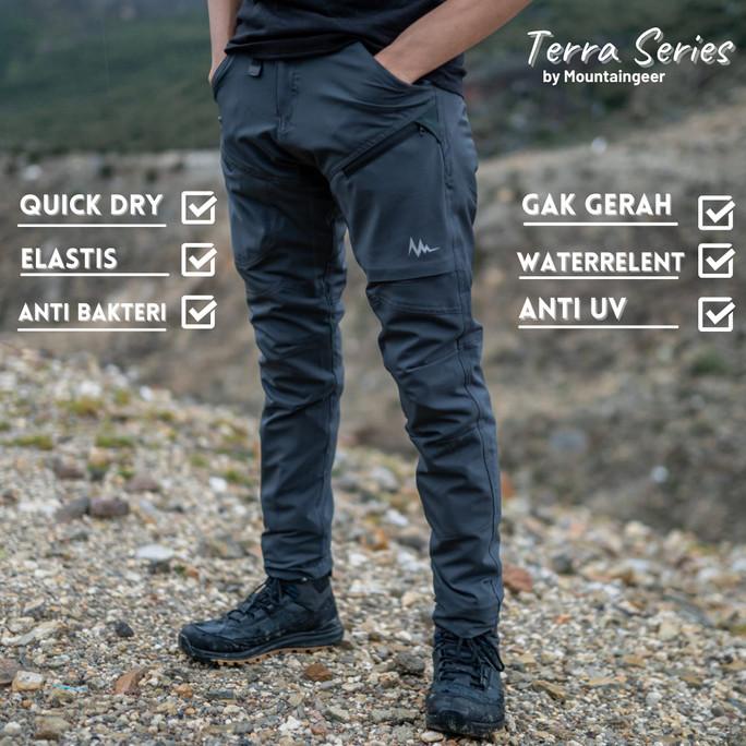 Celana Gunung Panjang Quick dry Hiking Outdoor Promo Cowok Pria eiger