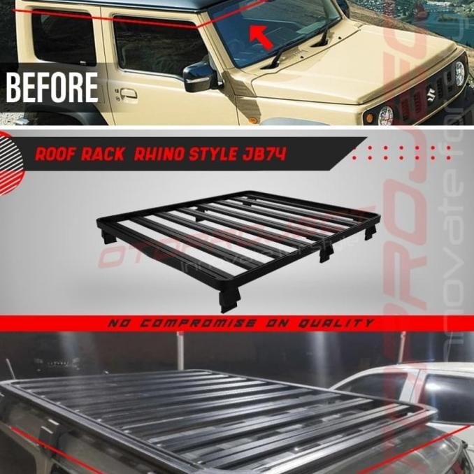 Roof Rack Rhino Style Suzuki Jimny Jb74 2019 -2020 Rak Bagasi Roofrack Kode 5651