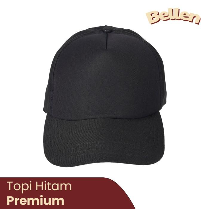BISA COD - TOPI BASEBALL PRIA WANITA ORIGINAL HITAM POLOS / TOPI ANAK