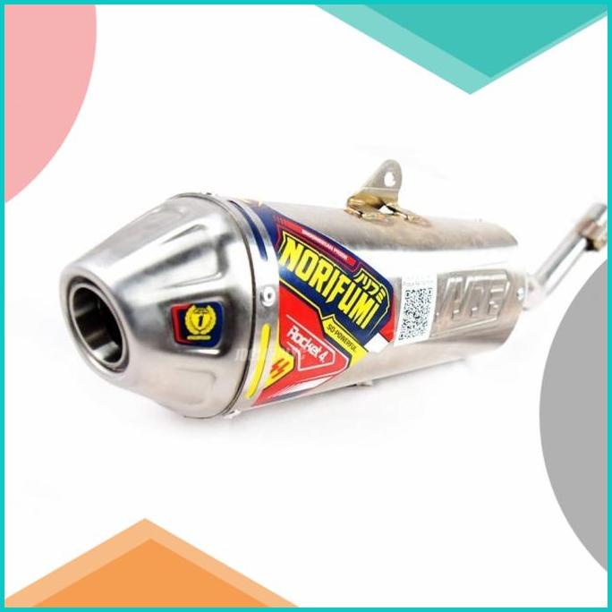 knalpot norifumi rocket 4 klx 140 stenlis original pnp klx 140 16novz3