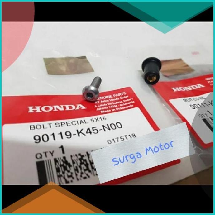 Baut mur karet Visor cover meter CB150R SE CBR150R CBR250R ORI AHM 16n