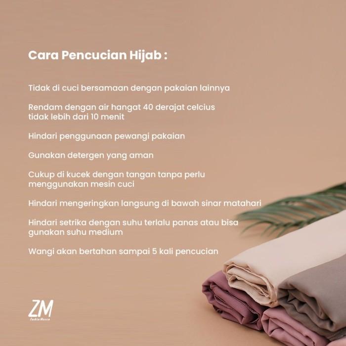 BISA COD - ZM ZASKIA MECCA - SANA DARK GREY HIJAB KERUDUNG SEGI EMPAT