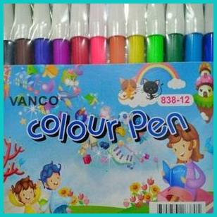 

Set Spidol Vanco 12 Warna Pewarna Sepidol Stabilo Mewarnai Drawing 16n