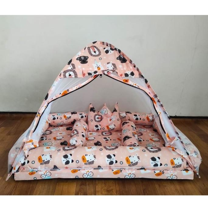 KASUR BAYI TENDA KELAMBU / KASUR BAYI KELAMBU SET BANTAL BERKUALITAS