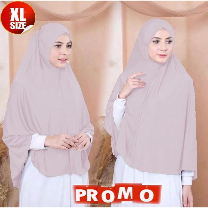 BISA COD - JILBAB INSTAN JUMBO JERSEY
