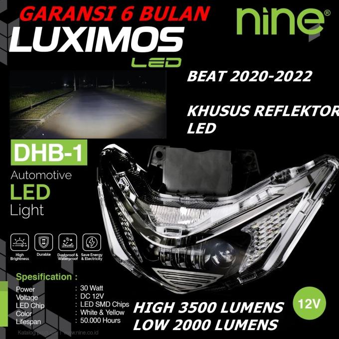 Masih Lampu Led Utama Motor New Beat 9Nine Luximos 30 Watt Extreme Bright
